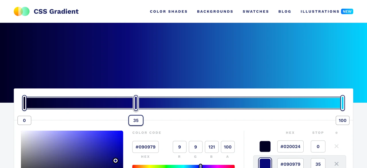 Image from CSS Gradient